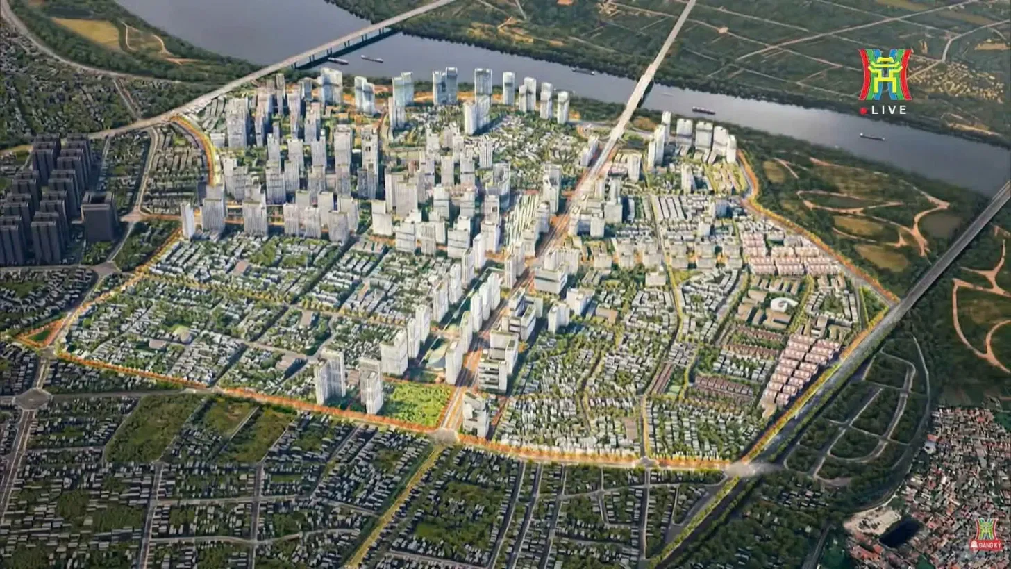 Phối cảnh tổng thể khu đô thị Vĩnh Hưng